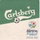 Sous bock de bière - Carlsberg - UEFA Euro 96 England