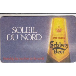 Sous bock de bière - Soleil du nord -Carlsberg - Probably the best beer in the world