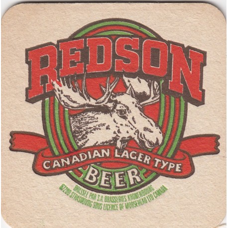 Sous bock de bière - REDSON - Canadian Lager Type Beer