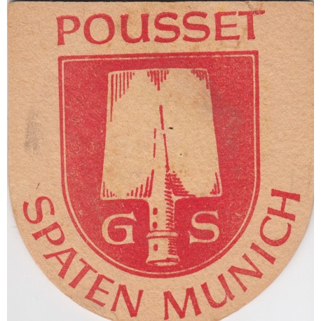 Sous bock de bière - Pousset Spaten Munich