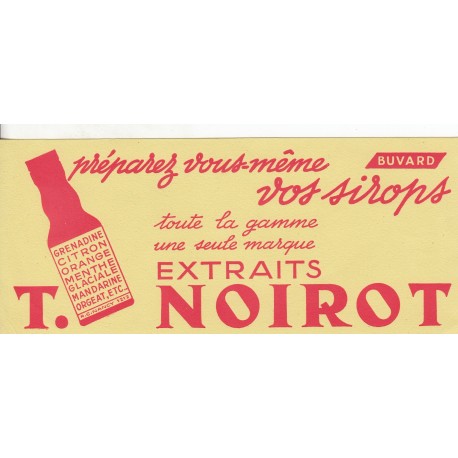 Buvard - Extraits pour sirop T. NOIROT