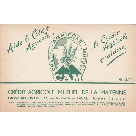 Buvard - Crédit Agricole Mutuel de la Mayenne