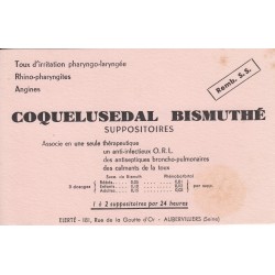 Buvard - Coquelusedal Bismuthé suppositoires